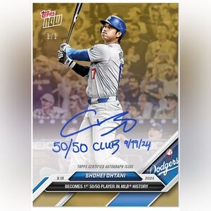 Shohei Ohtani 50/50 - 2024 MLB TOPPS NOW® Card #722 (SEALED / NEW)